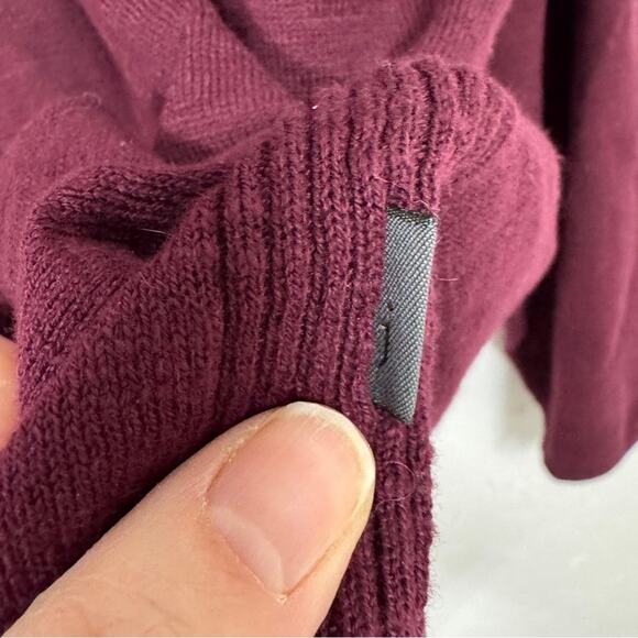 John Varvatos Burgundy Cotton Crew Neck Sweater Mens XL Casual Preppy Pullover - Picture 6 of 12